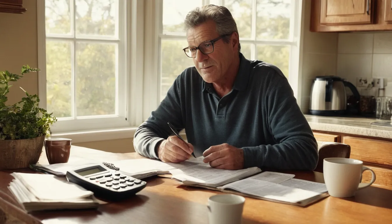 A homeowner reviewing remodel quotes at a kitchen table in the Los Angeles area